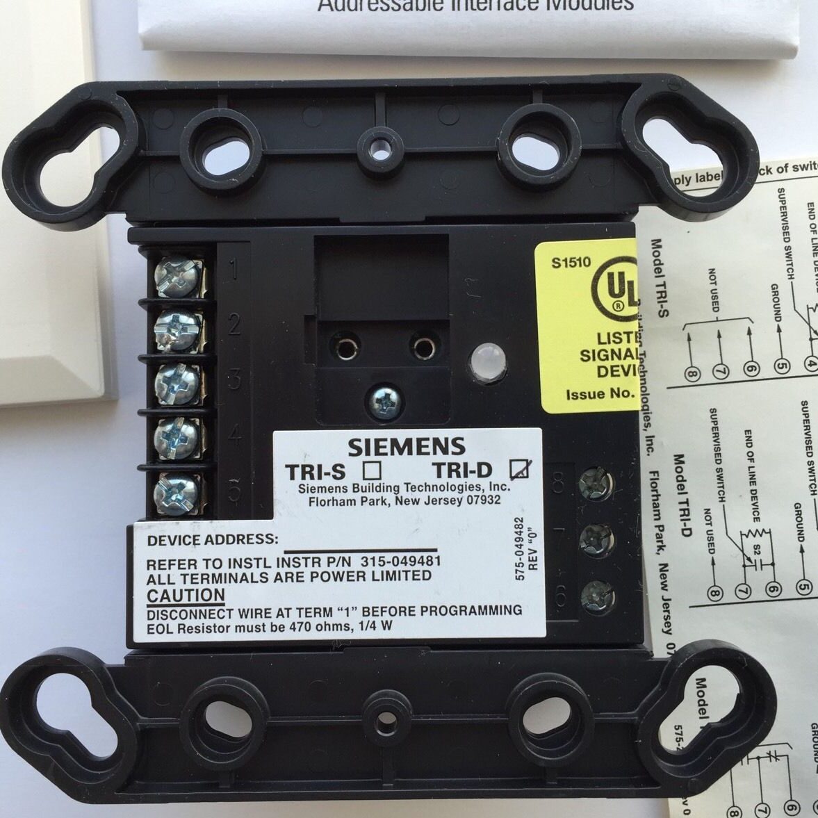 Siemens (TRI-D) Dual Input Interface Module 500-896226