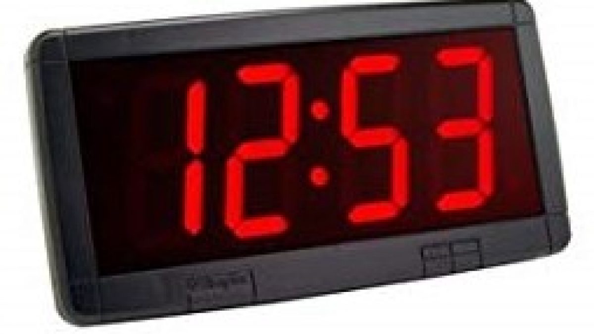 Simplex (6334-9140) 4in Red LED Clock